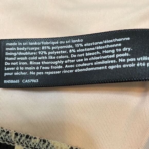 Something navy classic ribbed bandeau Ganache leopard print bikini - Picture 7 of 12